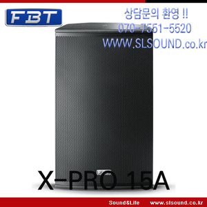 FBT X-PRO 15A 고급형 액티브스피커,파워드스피커,앰프내장스피커,자작나무로 제작되어 풍부한사운드