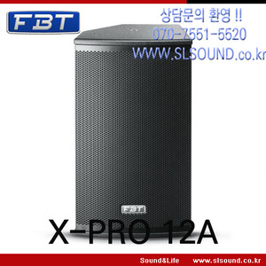 FBT X-PRO 12A 고급형 액티브스피커,파워드스피커,앰프내장스피커,자작나무로 제작되어 풍부한사운드